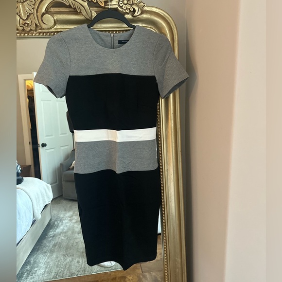 French‎ connection Elegant Black and Gray Dress - Picture 1 of 5